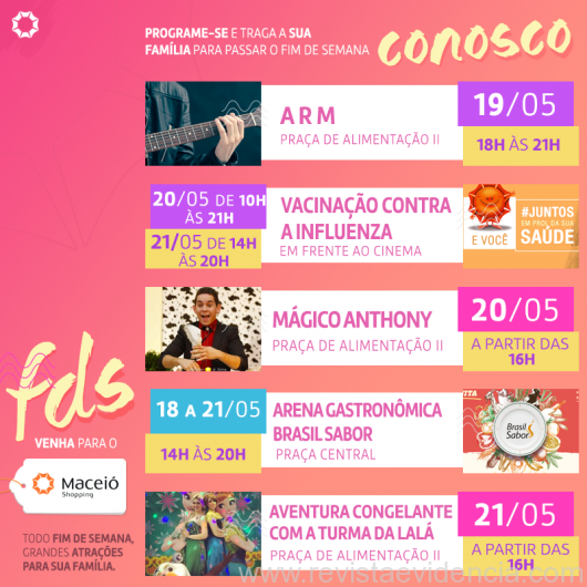 Fim de semana no Maceió Shopping