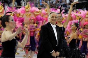 Maestro Joao Carlos Martins no desfile da Vai Vai, a vencedora do carnaval 2011