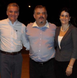 Turismo em foco Deputado Estadual Samuel Moreira, Secretário de Turismo do Estado de São Paulo, Márcio França e a prefeita de Peruíbe, Milena Bargieri Migliaresi