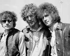 Cream, da esquerda para a direita: Jack Bruce, Ginger Baker e Eric Clapton, em 1967