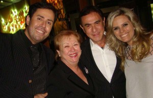 Evandro Hazzy, Vera Martins, Amaury Jr e Maria Cândida 