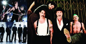 O Rio de Janeiro recebe o maior festival de Rock de todos os tempos! Capital Inicial (no topo da imagem, à esquerda), Snow Patrol (no canto inferior, à esquerda) e os Red Hot Chili Peppers