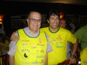 Dr. João Lyra e Marçal Fortes, apoiando a Feijoada anual