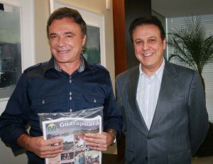 Visita cordial Senador Álvaro Dias e o prefeito de Guarapuava, Fernando Ribas Carli