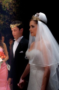O casal Felipe Paz e Nathália Nerguisian 