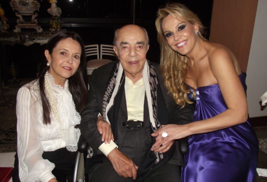 Lucila Elias, Conde Francisco Scarpa, 104 anos, e, Marlene Tuffi
