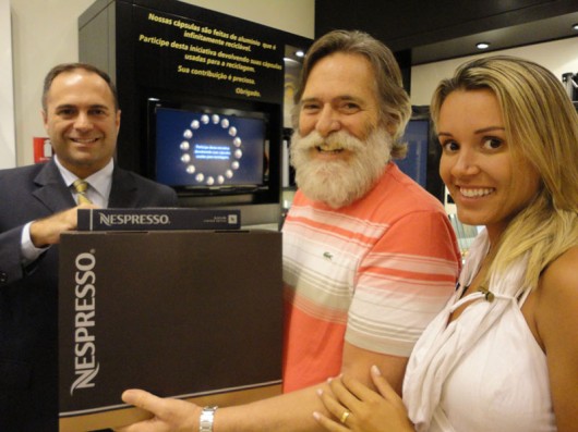 Antonio Sena (Nespresso), José de Abreu e Camila Mosquella