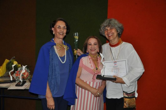Selma Britto, Madalena Oliveira e a musicista Fátima de Brito