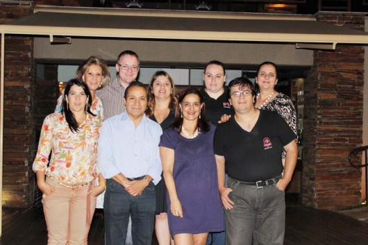 Vera Rosa, São José dos Pinhais; Sérgio Ruz, Guarapuava; Joanise Moro, Ponta Grossa; Marcos, Ponta Grossa; Joselde Tuma, Ponta Grossa; Mauro Picini, Toledo; Cleucimara Santiago, Ponta Grossa,Kelly Lara; presidente Luzita Levy, integrantes da diretoria, durante reunião de trabalho