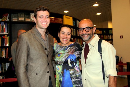 Os amigos Leo Nando Ganzarolli, Patrícia Case e Fabio Bibanco