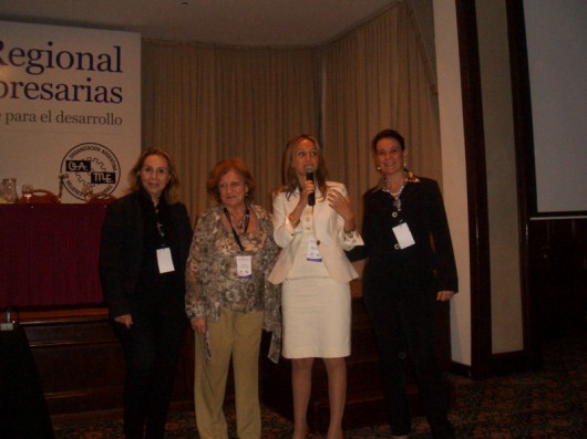 Adelina Alcântara Machado, Lidia Angeli, Pres. da Org. Argentina de Mulheres Empresárias (OAME), Veronica Raffo e Lara Dubugras Campos - Presidente da OBME/ Barueri(SP).