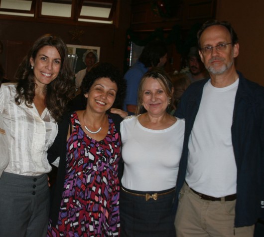 Silvana Castelli, Dedé Ribeiro, Cristina Monsur e Luiz Augusto Fischer