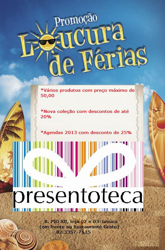Promoção de férias Presentoteca