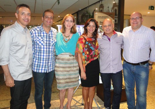 Carlos Gatto (rede Brisa de Hotéis), Reinaldo Leite (CVC Porto ALegre), Tereza Bandeira (ABIH-AL), Cláudia Pessoa (sec. de turismo de Maceió), Mário Guaspari (CVC RS) e Gustavo Hans (CVC)