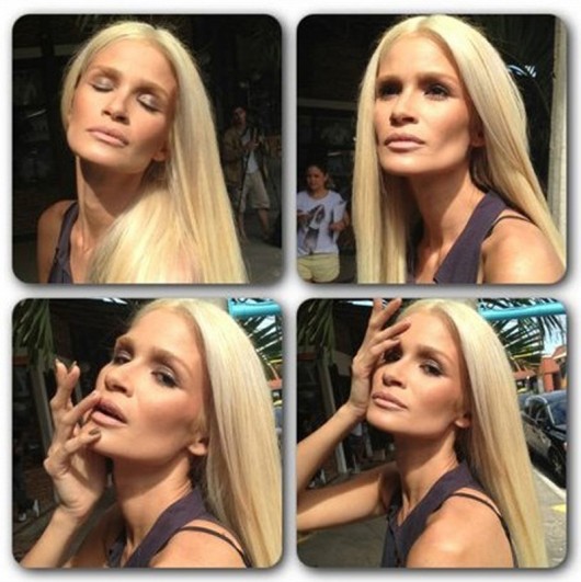 Caroline Ribeiro fica loira Caroline Ribeiro