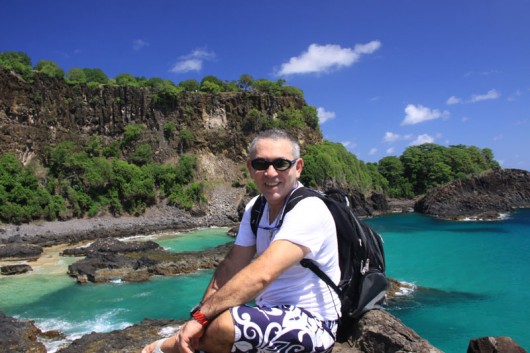 Jefferson Severino na Ilha de Fernando de Noronha (Foto: divulgação)