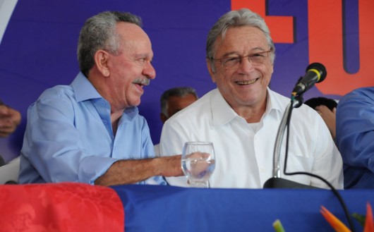 Senador Benedito de Lira (PP) e o governador de Alagoas, Teotônio Vilela Filho