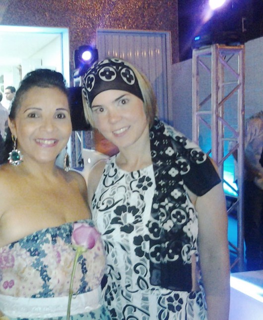 A colunista Aninha Monteiro e a empresária pernambucana Bernarda Lyra, na inauguração do Espaço Vip Ponta Verde.