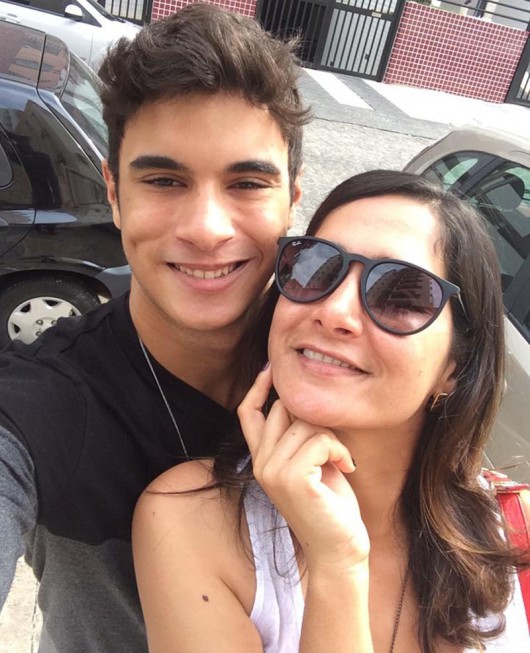 Alessandra e seu filho Leandro, reação fortalecida pela confiança