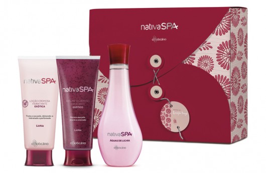 O Boticário lança Lady Lily para enaltecer a beleza das mães Kit Mães Nativa Spa Lichia