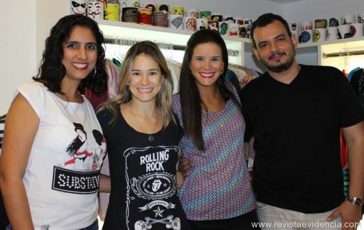 Cristina Sgarbi (Freaks), Marília Herrmann e Cecília Rocha (Loja Merci), Henrique Mendonça (Freaks)