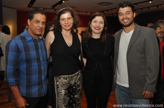 Exposição MEME de Angela Geo no Museu Inimá de Paula, Belo Horionte (MG) Manoel Hagen, Elis Taves, ELiane Parreiras, Secretária de Estado da Cultura e Leopondo Mendes