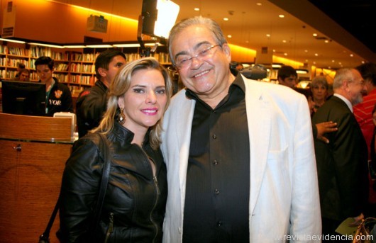 O casal Isabel de Castro e o jornalista Jose Neumanen Pinto