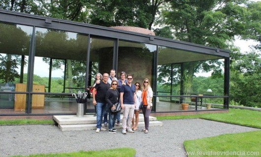 Florense movimenta Nova Iorque Glass house: David Bastos, Mateus Corradi, Joyce Pascowitch, Ricardo Basiches, Fabio Morozini, Camila Carneiro Johnson e Patricia Martinez