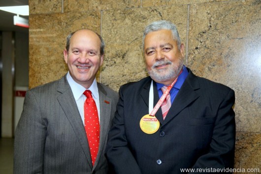 Do ABC jornal News e TV de São Paulo Valter Steban e o Vice presidente da ABRAJET Nacional, Belmiro Gregório, também Secretário de Comunicação do Governo de Tocantins