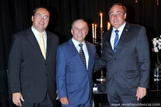 Vice-prefeito Guto Beellusci,  Evaldo Ulinski e Dep. Reinhold Stephanes Junior