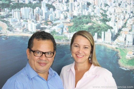 Jornalista Edinho Neves, Presidente da Mídia Brasil Associados e Úrsula Montes, Vice-Presidente.