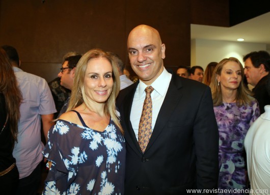 O casal o secretário da Segurança do Estado de São Paulo, dr. Alexandre de Moraes e a esposa.
