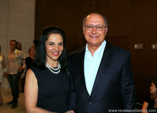 O casal o governador do Estado de São Paulo, Lu e Geraldo Alckmin.