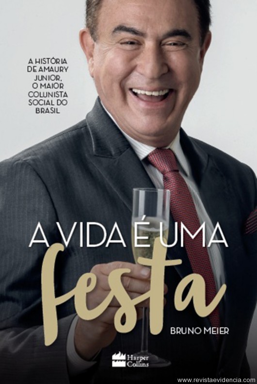 Capa do livro A Vida é uma Festa - Amaury Jr