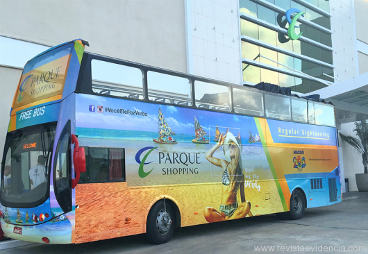 Free Bus turístico de verão do Parque Shopping volta a circular na orla da Maceió