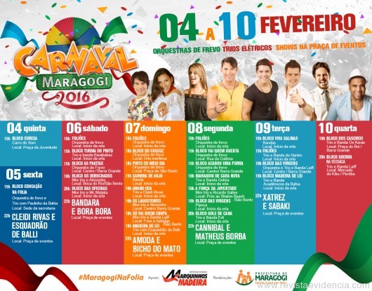 Prefeitura de Maragogi anuncia programação de carnaval