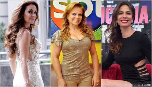 Claudia Métne, produtora de moda e imagem; Christina Rocha e Claudia Gimenez, apresentadoras de programa de Tv, SBT e Rede TV, respectivamente