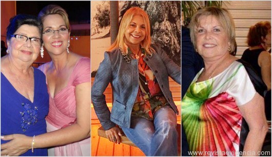 A matriarca Dilma Laranjeira com a sua filha, a empresária Laura Laranjeira Mota; empresária Márcia Marques e a socialite Valderez França