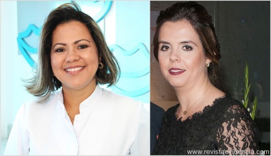 Dra. Lenalda Bezerra, dentista, e Dra. Adenise Vieira Ribeiro, advogada