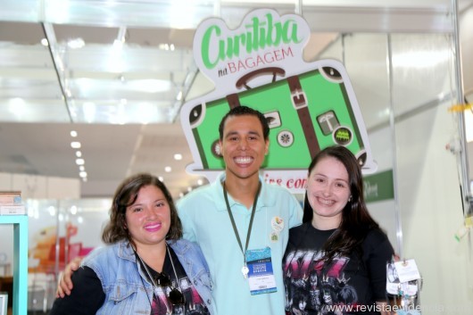 Do Curitiba Convention&Visitors Bureau ,Michele  de Oliveira e Luan Sampaio comBruna Souza.