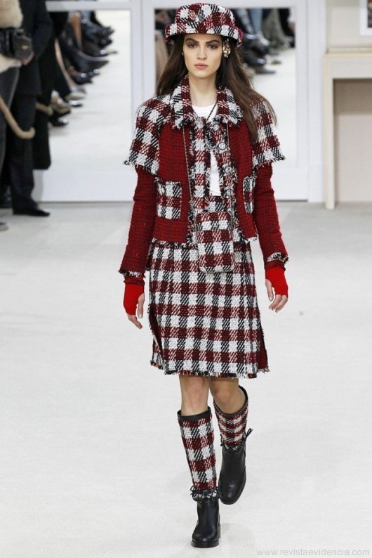 Chanel. Outono-Inverno 2017 RTW. escocesa