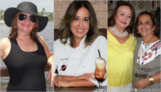 Rosana Reis Andrade, dentista (Aracaju-SE); a Chef e empresária Tatiana Brasil e as amigas e socialites Tereza Malta e Mara Tenório, empresária moda (AL)