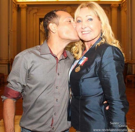 Com o filho Fernando Regenold (Foto: Sanny Soares)