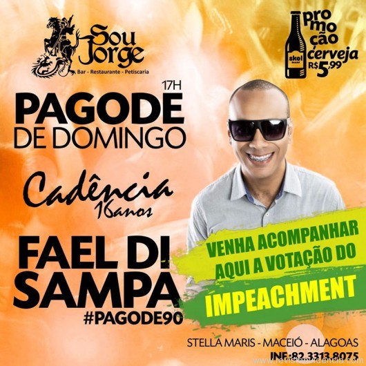 O melhor show de música no Sou Jorge Petiscaria