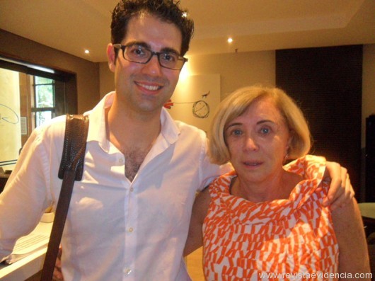 Regente Piero Lombardi com Golda Boruchowski, gerente geral do hotel TRYP Higienópolis.