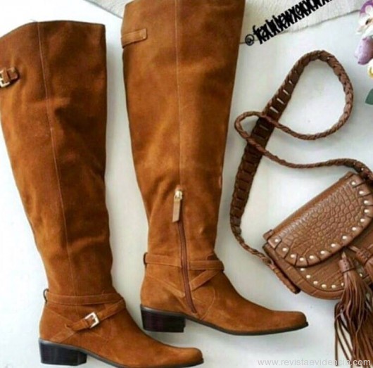 Bota e Bag com Tessel by Colcci, tons terrosos.