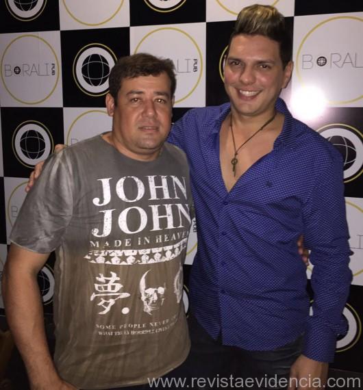 Empresário Thiago Oliveira e o promoter Wilton Rocha