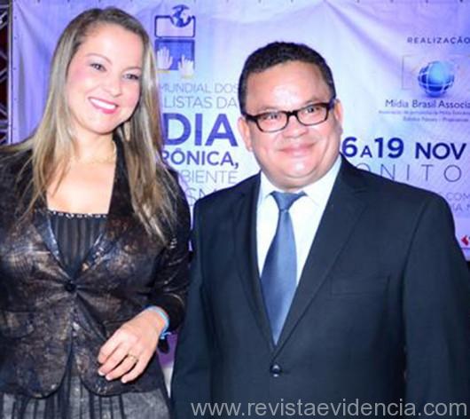 Úrsula Montes, vice-presidente da MBA e Edinho Neves, presidente