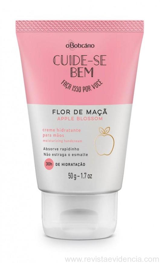 Creme hidratante para mãos flor de maçã