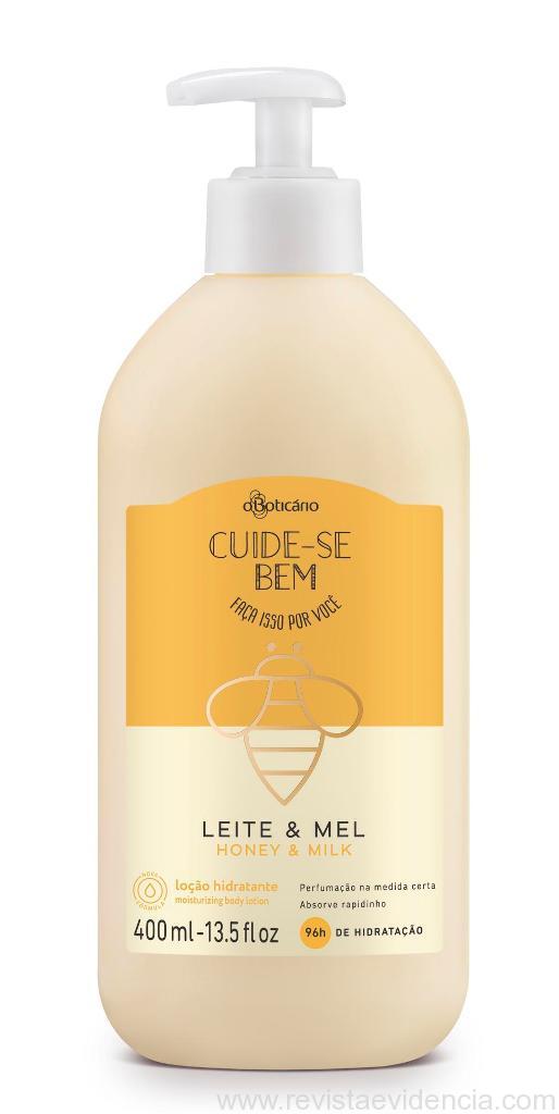 Loção hidratante 400ml - leite e mel